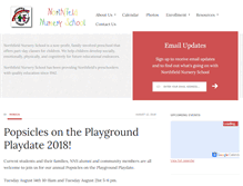 Tablet Screenshot of northfieldnurseryschool.com